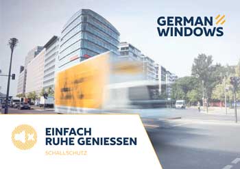 German Windows - Ausstattungsflyer Schallschutz